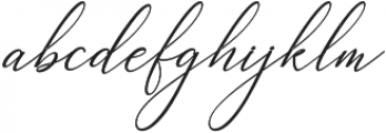 Heavenly Bold italic Bold Italic otf (700) Font LOWERCASE