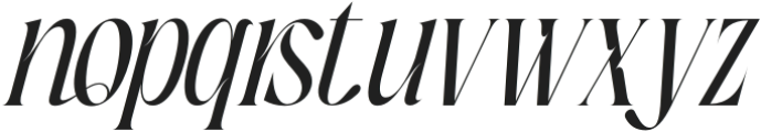 Heavenly Celestial Regular Italic otf (400) Font LOWERCASE