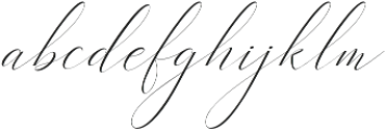 Heavenly italic Italic otf (400) Font LOWERCASE