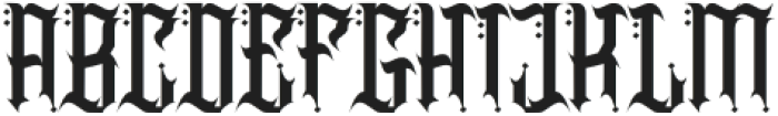 Heavier Crowns Regular otf (400) Font UPPERCASE