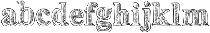 Heavy Sketch Fonts Regular otf (800) Font LOWERCASE
