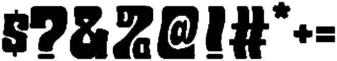 HeavyPlavonRegular otf (800) Font OTHER CHARS