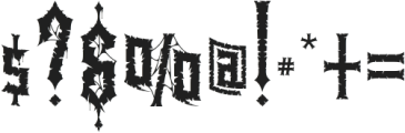 Heavytal otf (800) Font OTHER CHARS
