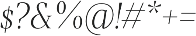 Hecate Thin Italic otf (100) Font OTHER CHARS