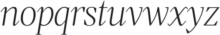 Hecate Thin Italic otf (100) Font LOWERCASE