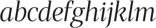 Hecate Ultra Light Italic otf (300) Font LOWERCASE