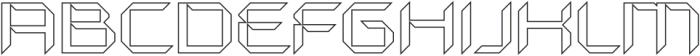 Hecolle Outline otf (400) Font UPPERCASE