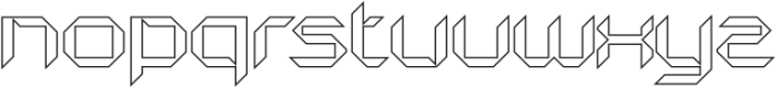 Hecolle Outline otf (400) Font LOWERCASE