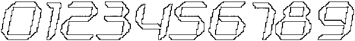 Hecolle Pixel Outline otf (400) Font OTHER CHARS