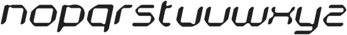 HecolleBlur-Italic otf (400) Font LOWERCASE