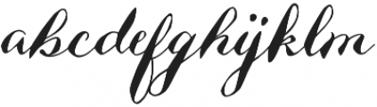 Hefalo script Regular otf (400) Font LOWERCASE