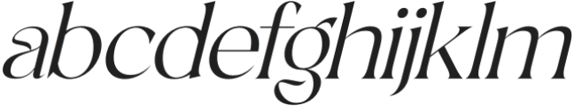 Hefigrah Italic otf (400) Font LOWERCASE