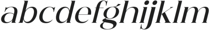 Hegam Italic otf (400) Font LOWERCASE
