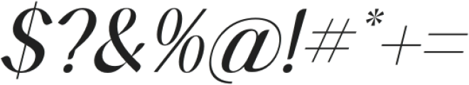 Hegimeda Italic otf (400) Font OTHER CHARS