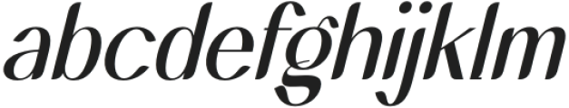 Hegimeda Italic otf (400) Font LOWERCASE