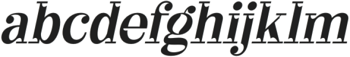 Hegissa Italic otf (400) Font LOWERCASE