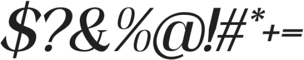 Heidan Italic otf (400) Font OTHER CHARS