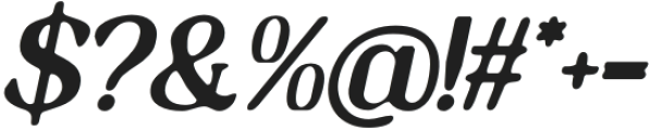 HeidanBlur-Italic otf (400) Font OTHER CHARS
