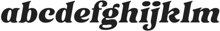 Heigan Extra Bold Italic otf (700) Font LOWERCASE