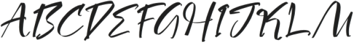 Heights Asterick Italic otf (400) Font UPPERCASE