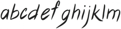 Heiifire Regular otf (400) Font LOWERCASE