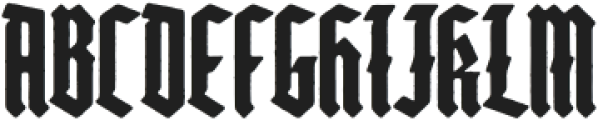 Heilvetica General-Bold-Worn otf (700) Font UPPERCASE