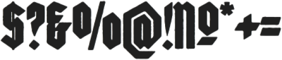 Heilvetica Recruit-Black-Worn otf (900) Font OTHER CHARS
