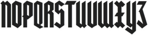 Heilvetica Recruit-Bold-Clean otf (700) Font UPPERCASE