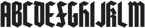 Heilvetica Recruit-Heavy-Clean otf (800) Font UPPERCASE