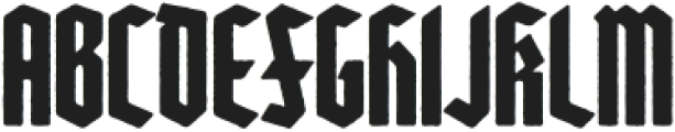 Heilvetica Recruit-Heavy-Worn otf (800) Font UPPERCASE