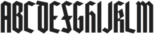 Heilvetica Recruit-Reg-Clean otf (400) Font UPPERCASE