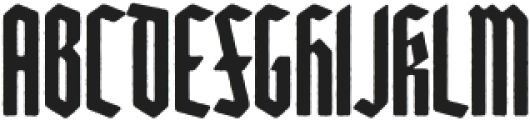 Heilvetica Recruit-Reg-Worn otf (400) Font UPPERCASE
