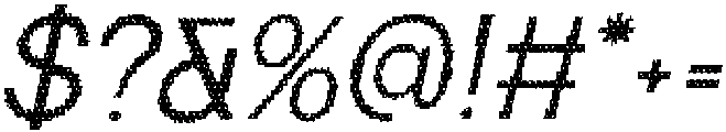 Heily Disco Italic otf (400) Font OTHER CHARS