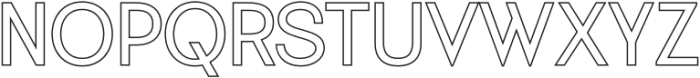 Heily Outline otf (400) Font UPPERCASE