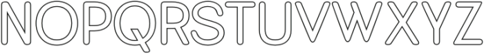 Heily Rounded Outline otf (400) Font UPPERCASE