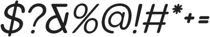 HeilyRounded-Italic otf (400) Font OTHER CHARS