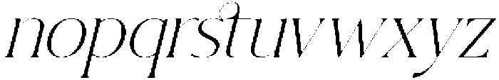Hekgest Italic otf (400) Font LOWERCASE