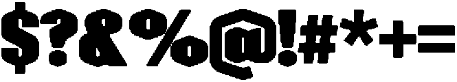 Hektos Regular otf (400) Font OTHER CHARS