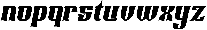 Helarctos Italic otf (400) Font LOWERCASE