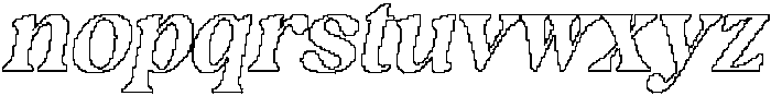 Helavite Pixel Outline otf (400) Font LOWERCASE