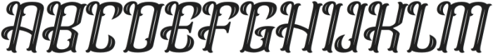 Heliavant-Italic otf (400) Font UPPERCASE