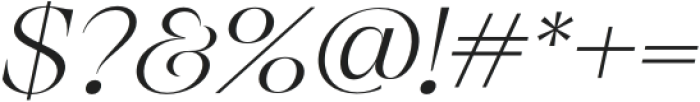 Helica Thin Italic otf (100) Font OTHER CHARS