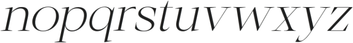Helica Thin Italic otf (100) Font LOWERCASE