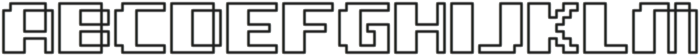 Helicopter Outline otf (400) Font UPPERCASE