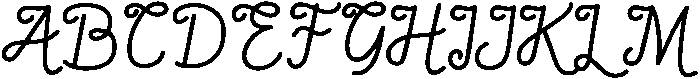 Heliko Script Regular otf (400) Font UPPERCASE