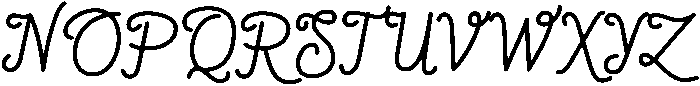 Heliko Script Regular otf (400) Font UPPERCASE