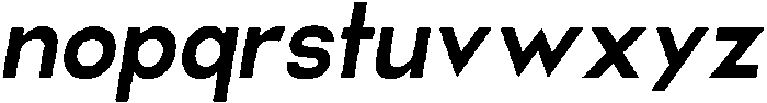 Helix Bold-Italic otf (700) Font LOWERCASE