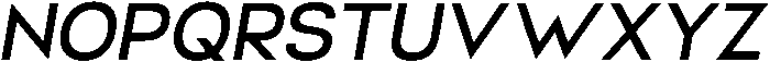 Helix Medium-Italic otf (500) Font UPPERCASE