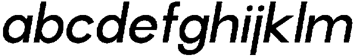 Helix Medium-Italic otf (500) Font LOWERCASE