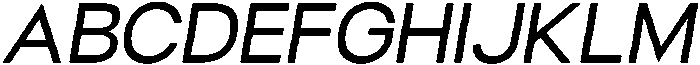 Helix Regular-Italic otf (400) Font UPPERCASE